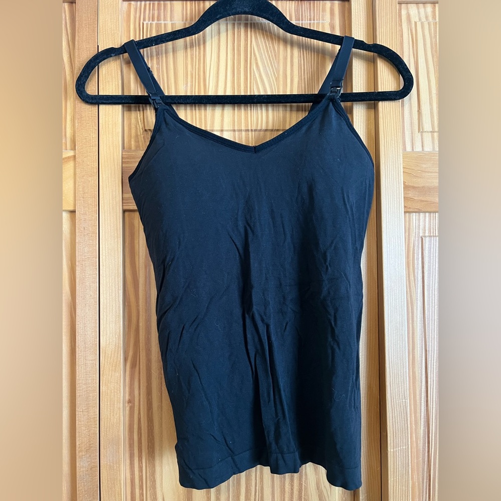 Black Womens nursing tank top